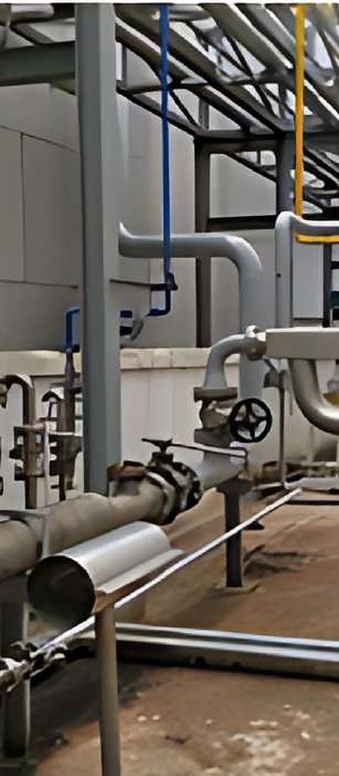 Vertical piping run